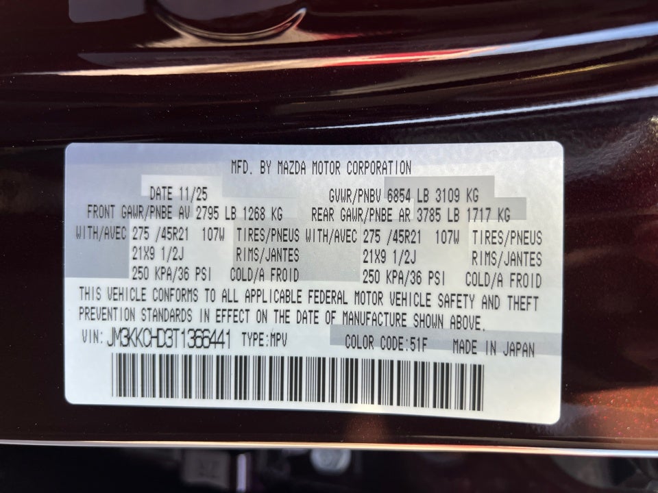 2026 Mazda Mazda CX-90 3.3 Turbo Premium Sport