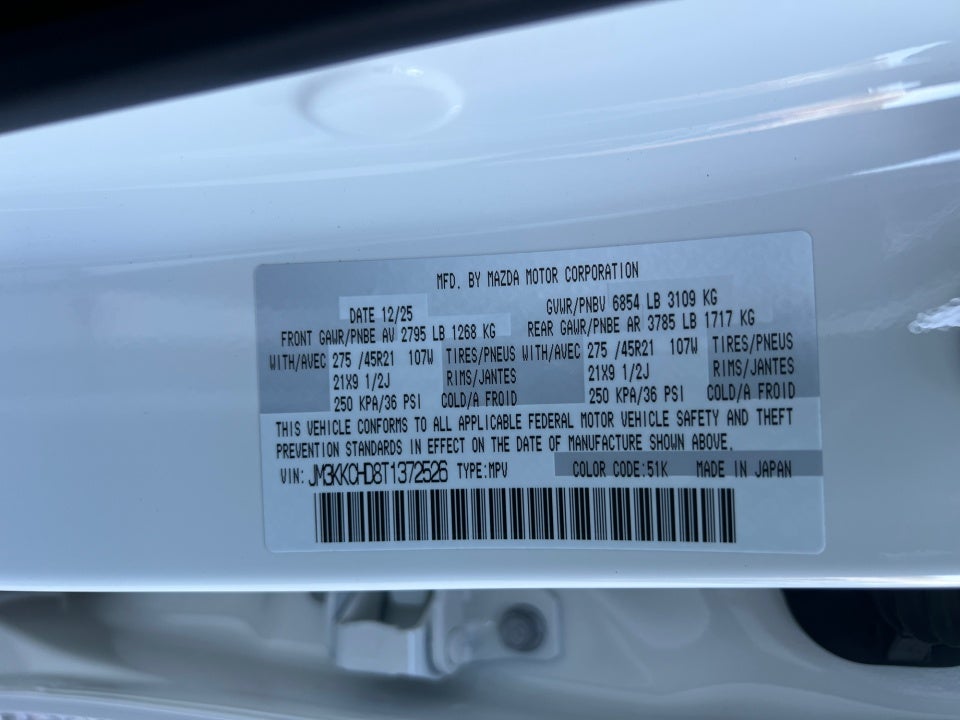 2026 Mazda Mazda CX-90 3.3 Turbo Premium Sport