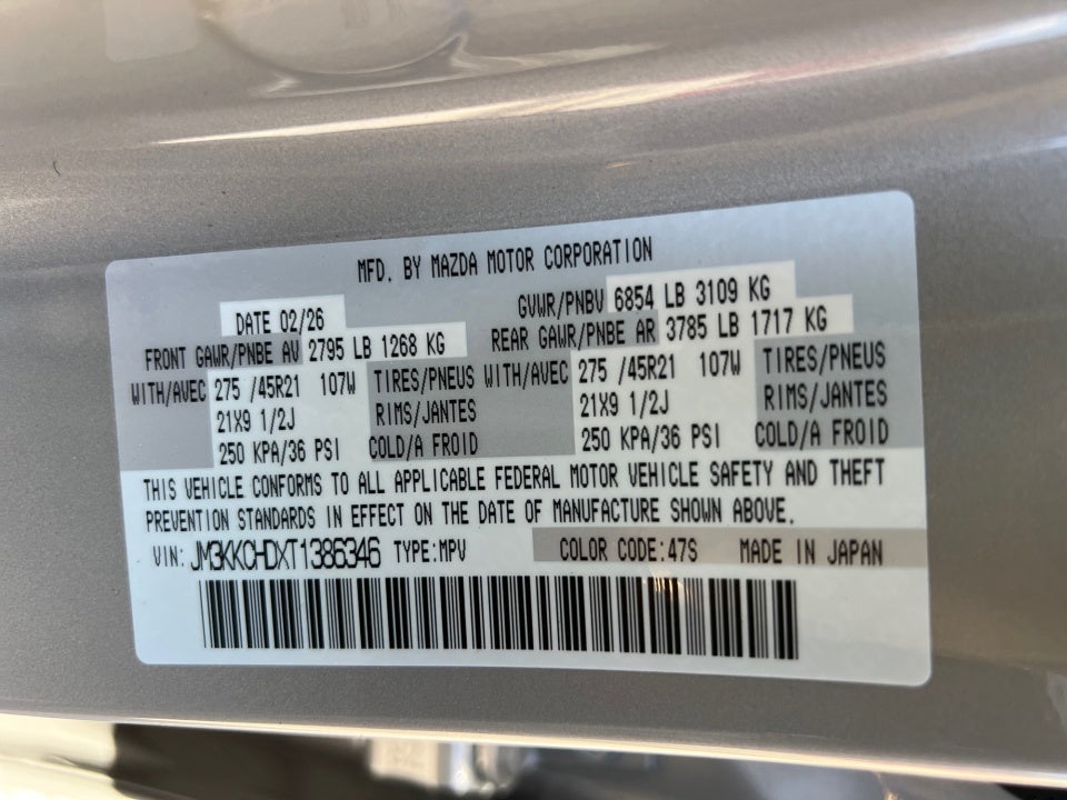 2026 Mazda Mazda CX-90 3.3 Turbo Premium Sport