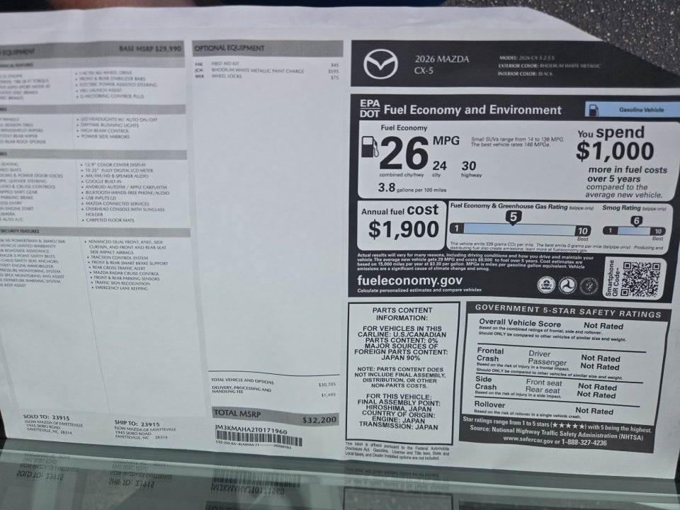 2026 Mazda Mazda CX-5 2.5 S