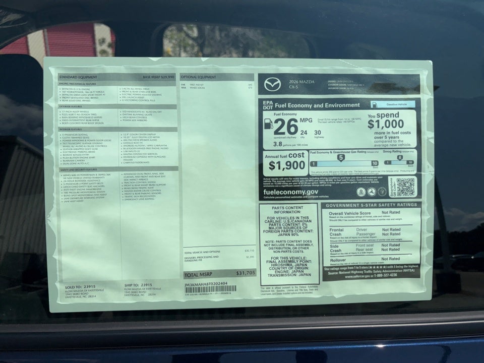 2026 Mazda Mazda CX-5 2.5 S