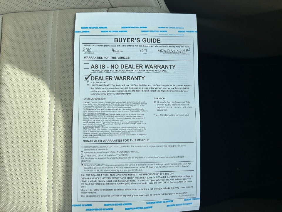 2017 GMC Acadia Denali