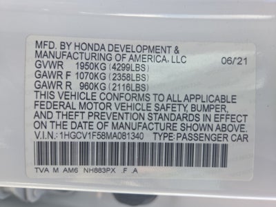 2021 Honda Accord EX-L