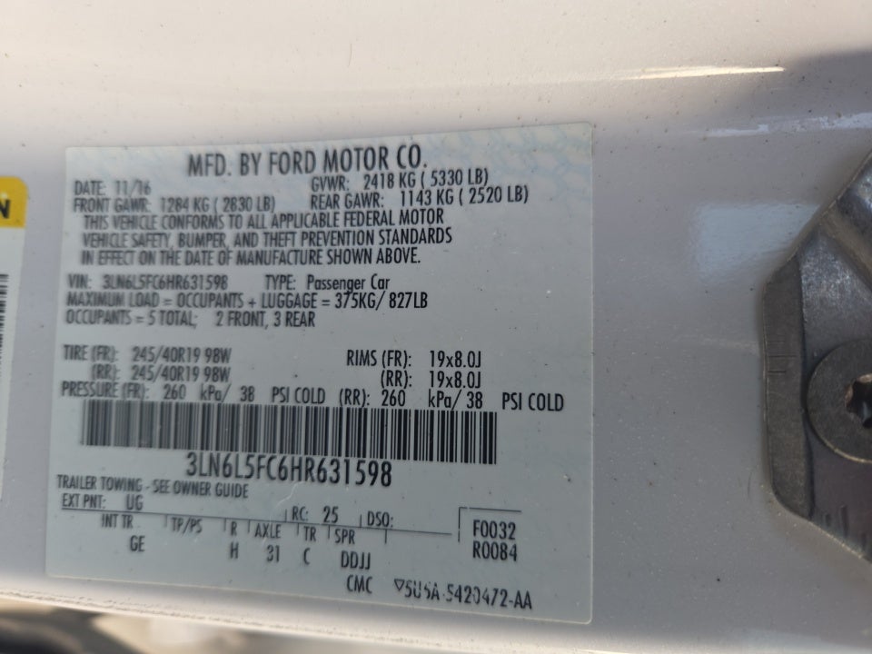 2017 Lincoln MKZ Reserve