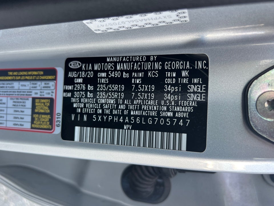 2020 Kia Sorento EX V6