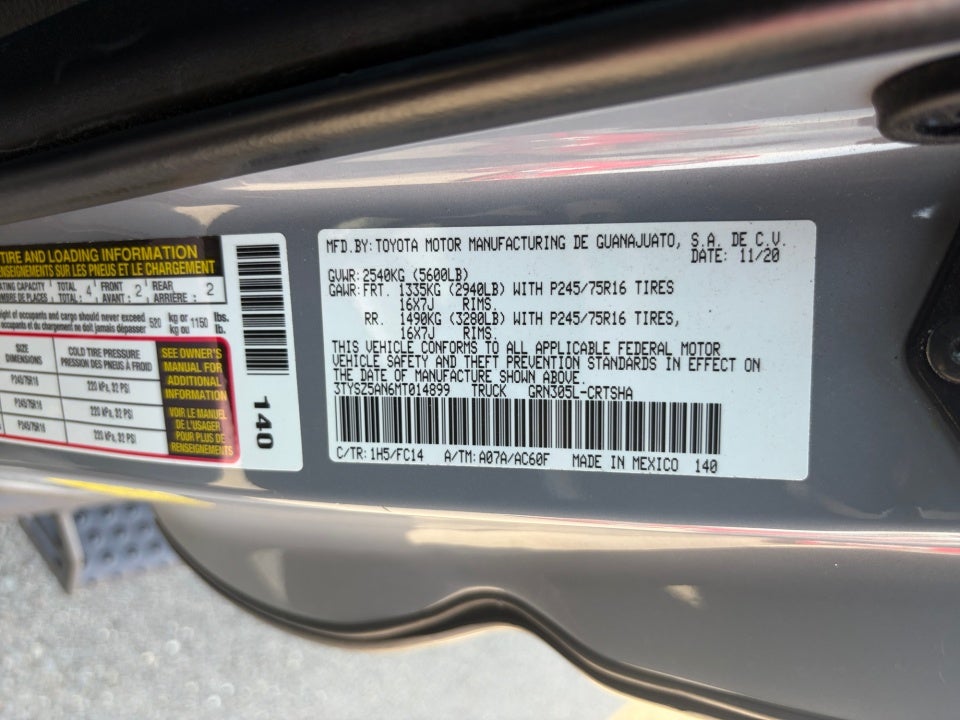 2021 Toyota Tacoma SR5 V6