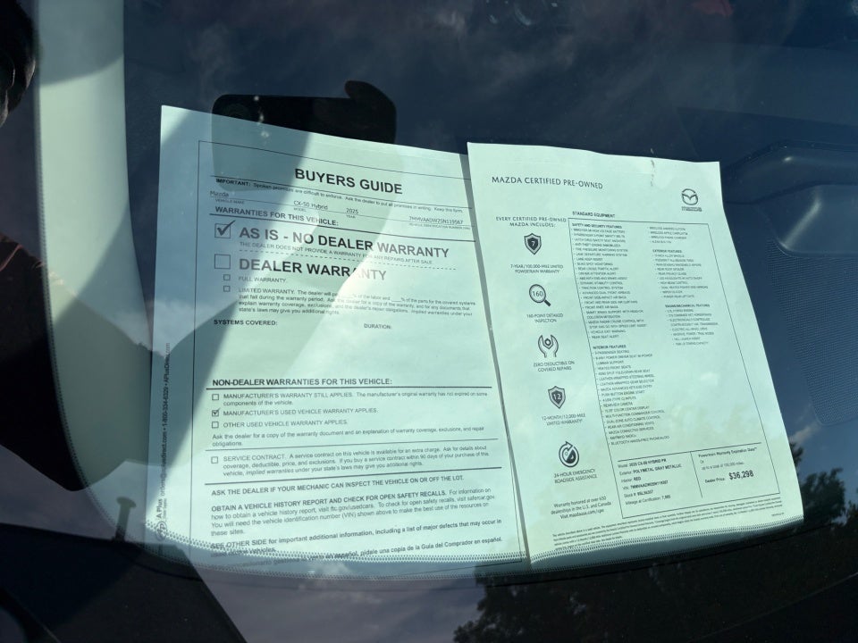 2025 Mazda Mazda CX-50 Hybrid Premium Package