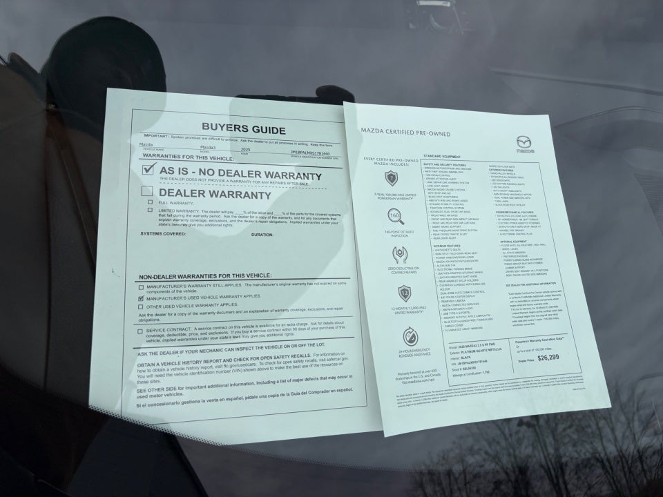 2025 Mazda Mazda3 Hatchback 2.5 S Preferred