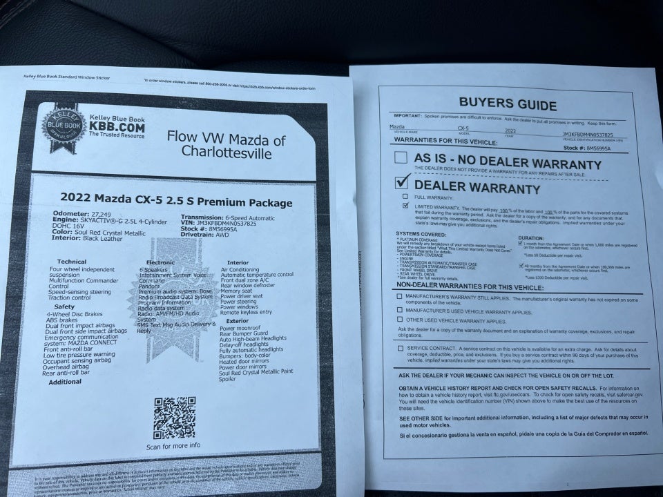 2022 Mazda Mazda CX-5 2.5 S Premium Package