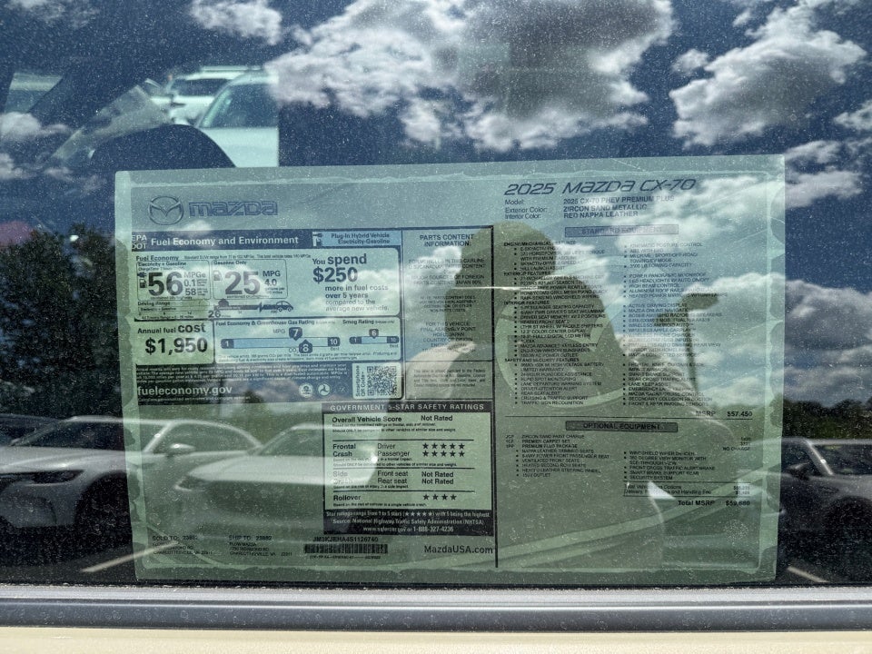 2025 Mazda Mazda CX-70 Plug-In Hybrid Premium Plus AWD