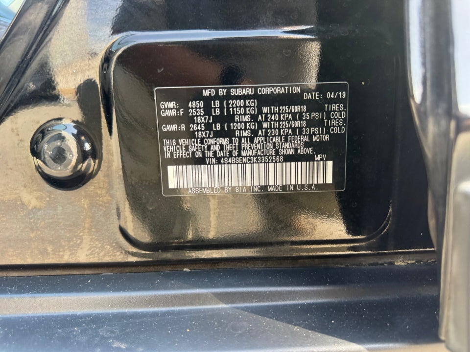 2019 Subaru Outback 3.6R Limited