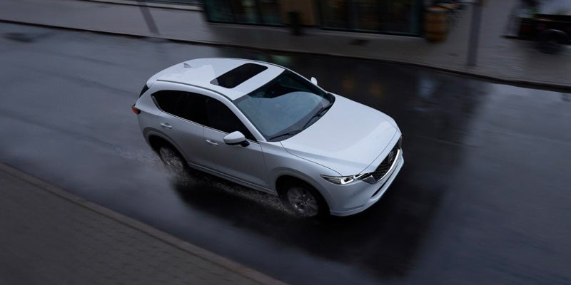 A 2025 Mazda CX-5 on a road