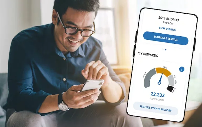 Awards page in the flow app