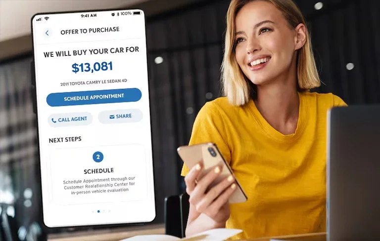 The sell/trade page in the flow app