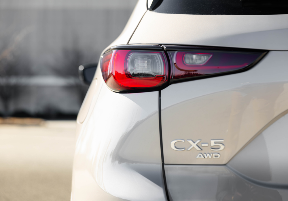 Close up photo of the back of a 2025 Mazda CX.5 