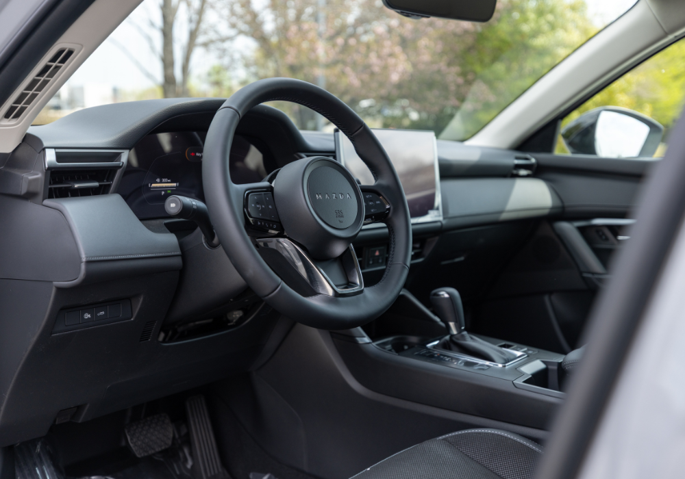 2026 Mazda CX-5 interior with dashboard and infotainment system