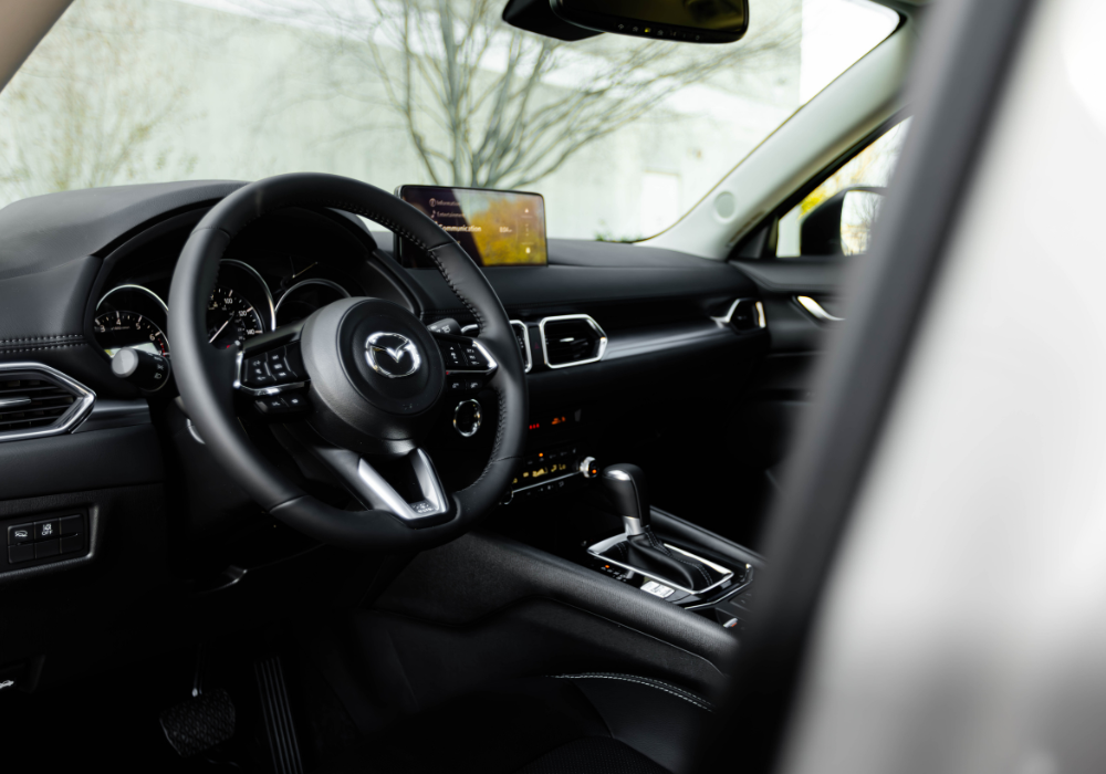 2026 Mazda CX-5 interior with dashboard and infotainment system